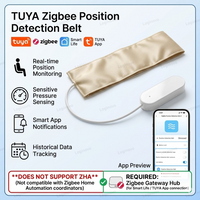 Tuya Zigbee Gravity Pressure Sensor Pad Bed Load Detector Medical Patient Monitor For Smart Life Automation Gateway Required