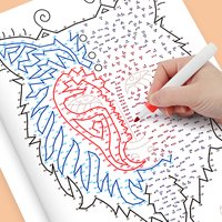 32 Pages Extreme Dot To Dot Coloring Book For Kids and Adults Connect The Dots Puzzle Stress Relief Mindfulness Activity