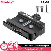 Manbily Arca Swiss Quick Release Plate Clamp Adapter Picatinny For Hunting Tripod Head Dovetail Mount Rail 20mm Aluminum