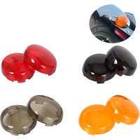 Black Red Yellow Motorcycle Indicator Lens Light Caps Cover For Harley Dyna Softail Electra Glide Road King Sportster 883 1200