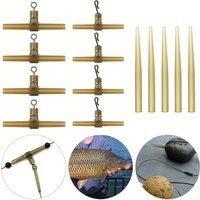 15/30pcs Anti-Tangle Carp Fishing Rig with Swivel Hook and Helicopter Link - Essential Tackle for Carp Anglers