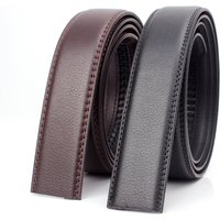 Ceinture grande taille sans boucle pour boucle automatique ceintures en cuir PU sans boucle pour hommes femmes sans boucle 3.5 cm de large 150 160 cm