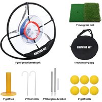 Golf Chipping Net Pop Up Practice Net for Backyard Indoor Training Aid with 6 Soft Balls Portable Golf Accessories