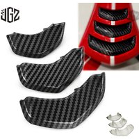 Motorcycle ABS Carbon Head Fairing Tie Guard Trumpet Decorative Cover Decal for VESPA GTS GTV 300 250 2019 - 2022 Accessories