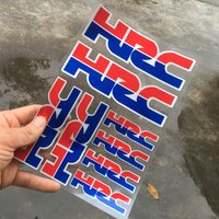 New HRC Motorcycle Decoration Stickers for Honda Reflective Waterproof Helmet Racing Decals Accessories Sponsor Stickers