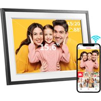 FRAMEO Digital Picture Frame- 15.6inch Digital Photo Frame with 1920 * 1080 IPS Touch Screen HD Disply,Built-in 32GB Storage,Wal