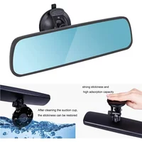 Car Rear View Mirror Adjustable 360 Panoramic Vehicle Car Rearview Parts with Suction Cup Car Decor Interior Accessories