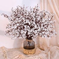 1/5Pcs Cherry Blossoms Gypsophila Artificial Flowers Fake Plants DIY Festival Wedding Bouquets Vase Home Room Gift Garden Decora