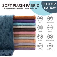 5mm Pile Length Soft Minky Fabric Sewing For Cotton Doll Hair Thicken Encryption Fabric Plush Single Sided Stuffed Animals Toys