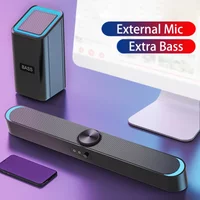 Computer Speakers Pc Sound Box Bluetooth Speaker Subwoofer Bar USB Wired Powerful Stereo Bass Surround for PC Laptop Phone