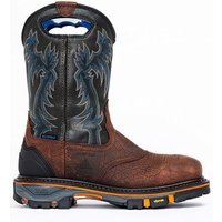Men's Cowboy Boots Slip-on Embroidery Process Vintage Knight Men's Snow Motorcycle Big