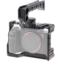 FOTGA Camera Cage CNC Aluminum For Sony A9 A7RIII A7M3 A7M2 Camera Cage Extension Frame Cold Shoe Video Stalibiler Accessories