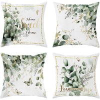 Eucalyptus & Inspirational Quote PillowcasesLiving room sofa cushion cover, soft and comfortable, bedroom room decoration