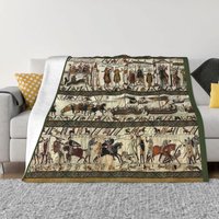Bayeux rzut koc Lvpyqep1kzm koce bitwa z Hastings pluszowy niesamowity ciepły rzut koc na narzutę wiosna/jesień