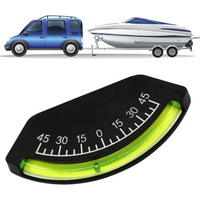 New -45 To +45 Degrees Inclinometer Durable High Visibility Level Gauge with Adhesive Easy To Read Marine Clinometer Car or Boat