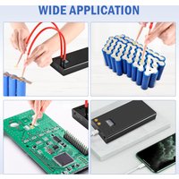 Mini-Digital-Punktschweißgerät mit LCD-Bildschirm, 7500 mAh – 70 einstellbare Stufen, tragbares DIY-Punktschweißgerät für 18650/26650/32650-Akkus, inklusive 5 m Nickelblech.