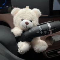New Little Bear Car Doll Pendant, fun cartoon steering wheel gear shift decoration, suitable for car shift interior accessories