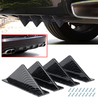 Car Rear Bumper Shark Fin Diffuser Splitter Lip For Dodge Journey Peugeot 3008 Lada Granta VW Polo Jeep Compass Subaru Iimpreza