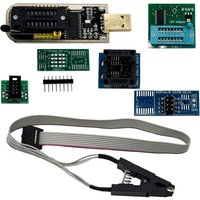 CH341A Programmer Module DIY KIT 24 25 Series EEPROM Flash BIOS USB with SOIC8 SOP8 Test Clip for 93CXX 25CXX 24CXX