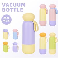 2026 New Cross-border Large-capacity Stainless Steel Water Bottle, Portable, Contrasting Color Water Cup, Outdoor Thermos Cup