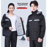 Adult Waterproof Motorcycle Riding Suit Raincoat And Rainpants Breathable Outerwear for Food Delivery Full Body Rain Protection