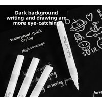 1/10Pcs Hard Soft Nibs Marker Pens Quick-drying Waterproof Painting Pen DIY Acrylic Ink Highlighter Pencil Student Stationery