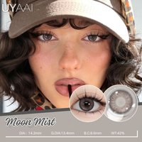 UYAAI NEW Contact Lenses Beauty Blue Eyes Color Lenses Big Eyes Natural Brown Lens Cosmetics Gray Eye Lenses Makeup Green Beauty