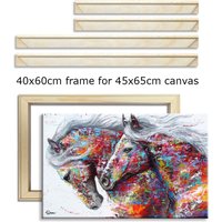 40x60cm Wood Frame For 45x65cm Canvas Oil Painting Picture Nature DIY Frame For Diamond Painting Picture Wall Art Decor