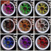 72PCS Motorcycle Dirt Bike Spoke Skins Covers Spoked Protector Wraps Wheel Rim Guard For Motocross Bicycle Bike Cool Accessories