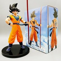 22CM Hot Dragon Ball Son Goku Super Saiyan Anime Figure Goku Action Figure Model Gifts Collectible Ornaments Figurines for Kids