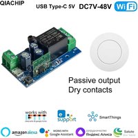 EWelink Dry Contacts Smart WiFi Relay Smart Switch DC5V-48V Wireless Remote Control 1 Way Alexa Google Home