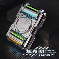 Tank 101 Metal Edc Cut Finger Fidget Toy Spinner Black Technology Decompression Artifact Boy Play Toy Creative Gift Fidget Toy