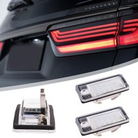 2pcs Avant Error Free License Plate Lamp For Audi LED Number Plate Light A3 A4 S4 RS4 B6 B7 A6 RS6 S6 C6 S5 Q7 A8 S8