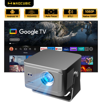 Magcubic HY350GTV 900ANSI Full HD Projector for Home Outdoor Native1080p Projector Auto Focus Portable Beam Bundled with Google TV Stick