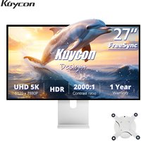 New Kuycon 27 Inch 5K Computer Monitor G27X-SE 10 Bit 99%sRGB Ultra-thin PC Display HDMI Type-C Ports PD100W Desktop Screen