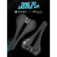 AliExpress NONE 2025 RYET 3D Printed Carbon Bike Saddle 140mm 7x9cm Triathlon Road MTB Gravel Cycling Lightweight EVA Cushion Seat