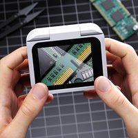 Convenient Electronic Magnifying Glass Handheld 2.4 Inch Screen Digital Microscope Amplifier High Definition Rechargeable