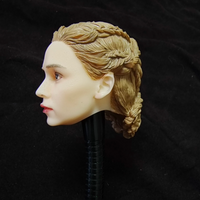 1 /6 Scale female south korea Black Blonde star Head Sculpture For 12" TBL Figure 12'' Action Figure Body Movie Model Toys