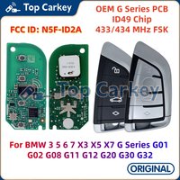 TopCarkey N5F-ID2A ID2A Originl PCB ID49 Chip 433/434MHz for BMW 3 5 6 7 X3 X5 X7 G Series G01 G02 G08 G11 G12 G20 G30 G32