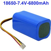 7.4V 6800mAh Rechargeable Battery 18650 2S2P Batteries For Bluetooth Speaker, Solar Light, Monitor + Protective Board XH2.54-3P