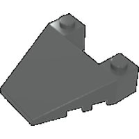Gobricks GDS-90341 Wedge Sloped 4 x 4 Taper, with Stud Notches compatible with lego 93348 Building Blocks Technical
