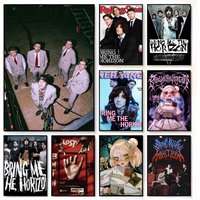 Rock Band B-Bring Me The H-Horizon Music Poster American Film Mural Home Childrens Room Wall Decor Print