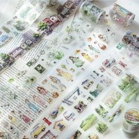60mm*2m PET Rural landscape Tapes Sticker Creativity Scrapbooking Hand Account Adhesive hand made Diy Junk Journal Supplies