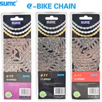 SUMC E-BiKE E8 E9 E10 E11 E12 Łańcuch 8 9 10 11 12 Prędkości 136 Ogniw Antykorozyjny Łańcuch do Rowerów Elektrycznych Sportowych E-Bike Oryginalny