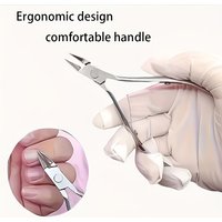 2Pcs/Set Professional Stainless Steel Nail Cutter Scissor Nippers Muti Function Cuticle Pusher Remover Nail Care Manicure Kits