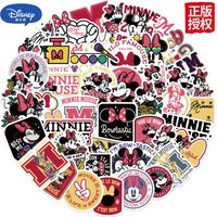 AliExpress 50PCS Mickey Mouse and Minnie Disney Stickers DIY Skateboard Luggage Phone Bike Car Kids Toy Cute Cartoon Decal Gift