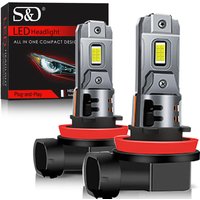 30000LM H8 H11 LED Headlight Bulb 9005 HB3 9006 HB4 H16 JP Fog Light Canbus Mini 880 881 White 6500K CSP for Car Auto Diode Lam