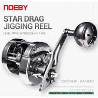 NOEBY Gainers Metal Jigging Fishing Reel Star Drag Baitcasting Drag 12kg Heavy Duty Saltwater Offshore Boat Fishing Reels