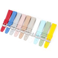 Curved Interface Silicone Strap for 20mm Rolex Submariner Omega X Swatch Joint MoonSwatch Waterproof Watchband Accessories