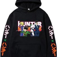 2024 Hunter X Hunter Hooded Hoodies Anime Hoodie Fleeced Streetwear Sweatshirt Oversized Clothes Sweater Pullover Men Women